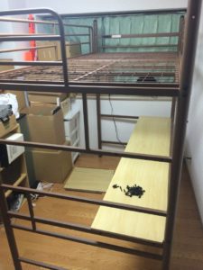 江戸川区でロフトベッドの解体回収を行いました。